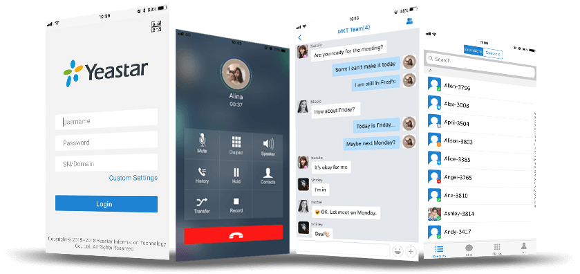 Videoconferência no Linkus UC Clients